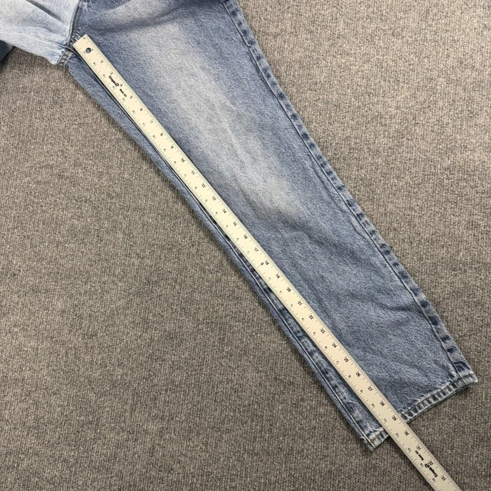 PacSun Two Tone Split Wash Dad‎ Jean High Waisted Blue Denim Size 26